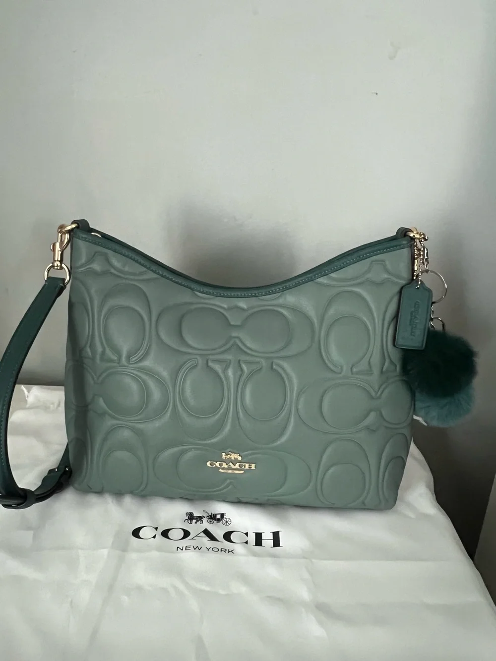 Coach Laurel Shoulder Bag In Blocked Signature Leather